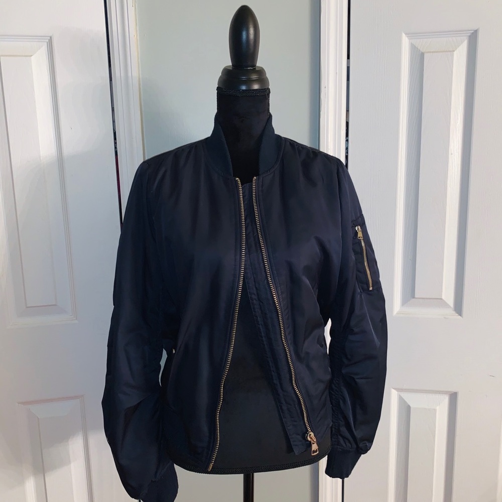 Topshop bomber In Blue